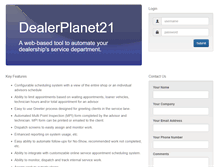 Tablet Screenshot of dealerplanet21.com